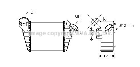 AVA QUALITY COOLING Kompressoriõhu radiaator VW4219